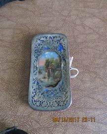 Antique silver filagree case