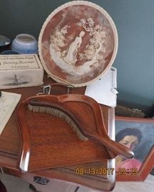 Wooden crumb sweep set, from England