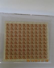 1918 Hungarian revolution overstamp&nbsp;mint sheet stamps
