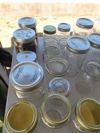 Lots of canning jars