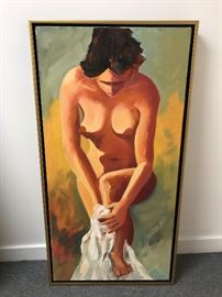 Radu Fosca is a figurative painter, colorist, landscaper, sculptor. His work navigates between dream and reality. Born in 1946 in Bucharest, Romania. Signed original.