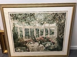 Susan Sahall litho, signed.