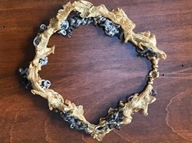 Highly unusual, custom designed 18K gold mesh choker.