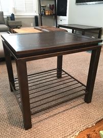 Copper top end table