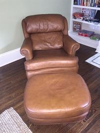 Leathercraft Chair & ottoman