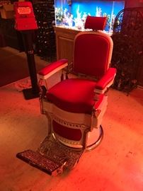 Antique Koken barber chair completely restored 