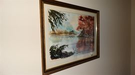 WATERCOLOR LANDSCAPE.