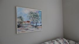 VIRGINIA BEVILLE LANDSCAPE PAINTING.