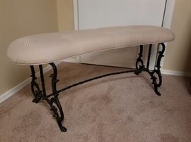 Cast iron bench