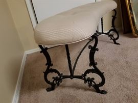 Cast iron bench