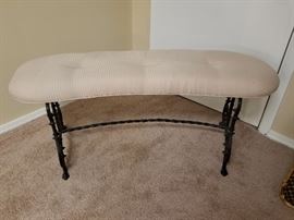 Cast iron bench