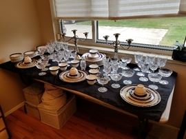 Waterford crystal and china