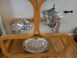 Silver plate serving pieces