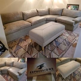 Expressions leather sectional 