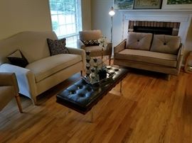 Sofa love seat and ottoman