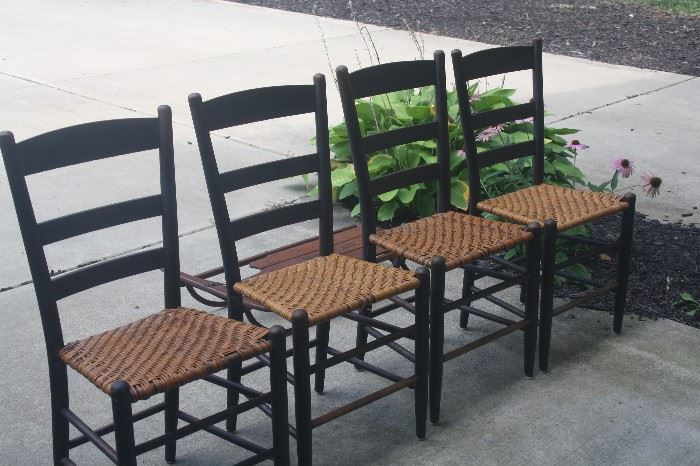 VINTAGE PURDUE CANE CHAIRS ~ MARKED