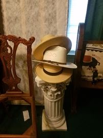 Straw hats, and more felt Cowboy hats not pictured