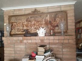 tapestry for mantel or wall hanging