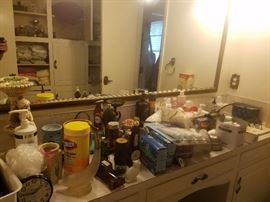 Kitchen overflowing with everyday usable items