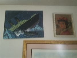 Titanic painting original artist