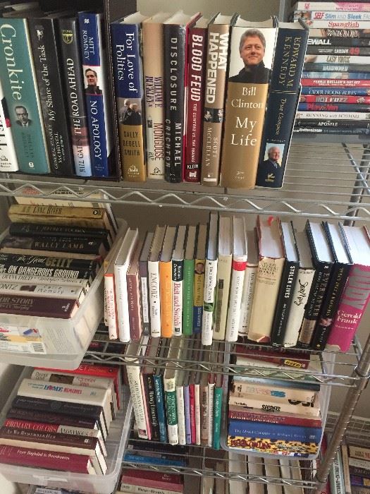 A large assortment of books, including wonderful coffee table books!