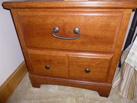 MATCHING CHERRY 2 DRAWER NIGHT STAND BY ASHLEY. 24 X 16 X 24
