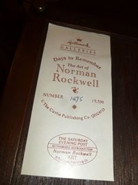 VINTAGE HALLMARK MUSIC BOX. "DAYS TO REMEMBER", BY NORMAN ROCKWELL