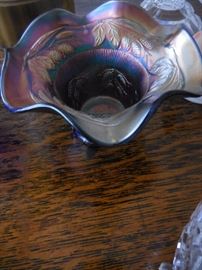 Vintage Imperial Carnival Glass Top Hat