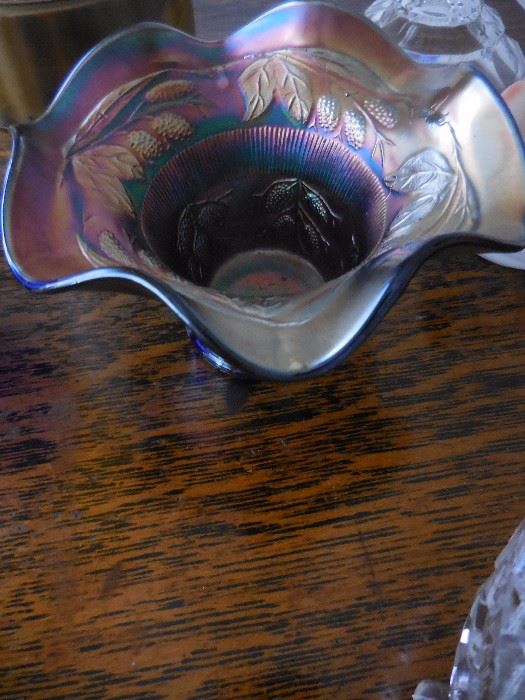 Vintage Imperial Carnival Glass Top Hat