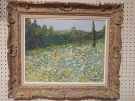 Original oil painting, by Millon, born in France in 1948, exhibits there and New York.