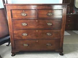 FABBY Antique English mahogany secretary; next pic reveals the sexy secretary - very Mad Men.