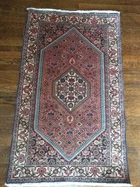 Vintage Persian Afshar Bidjar rug, hand woven, 100% wool face, measures 2-9 x 4-7.