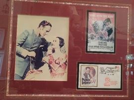 Nicely framed Olivia De Havilland autograph and tribute. 
