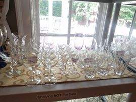 Good entertaining at home begins with stemware and LOT'S of it - good Waterford, as a matter of fact.