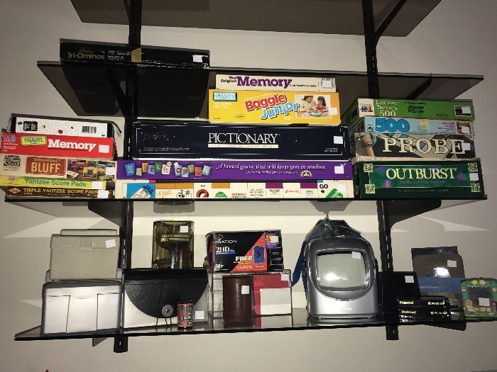 Some of the games and office items 