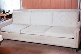 White, queen-size sleeper sofa