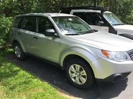 Subaru:
2009 Subaru Forester, low mileage 65841 
Silver - 4 door wagon – well maintained