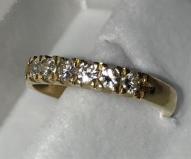 14K & Diamond Half Eternity