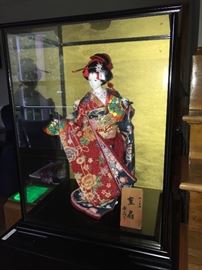 Geisha Doll Display