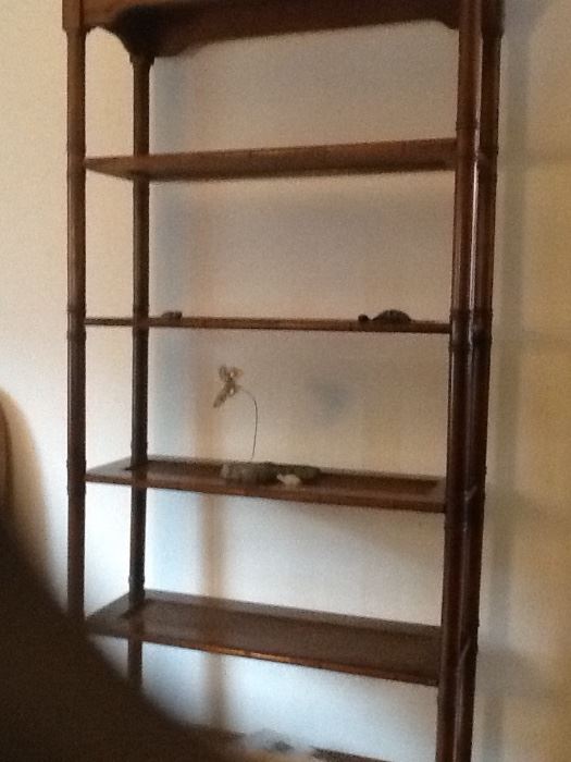 Shelving with bamboo insets