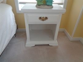 Painted wood side tables