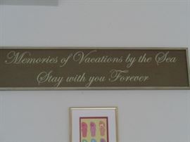 Beach theme wall plaques