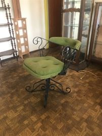 Wrought Iron Chair Mid Century