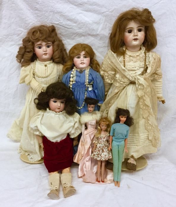 German Bisque Dolls & Early Barbies