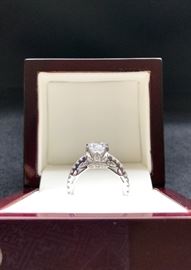 Approximately 1.5 Carat Solitaire with .75 Total Carat Weight for the Band