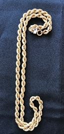 Gold Rope Necklace