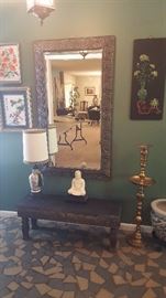 Cool Entrance table with large mirror