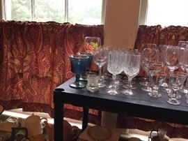 Funny & fun glasses including the grape goblet in Carnival glass