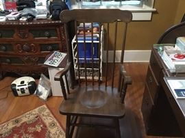 Great old rocking chair - I love this style!