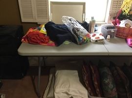 Various bedding items